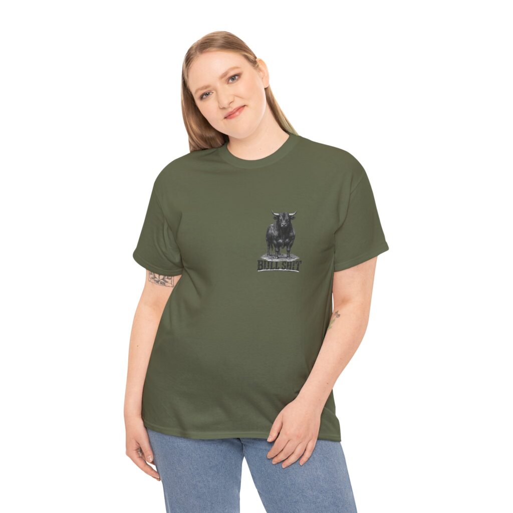 A picture of a woman wearing a tee-shirt.