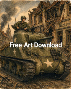 1942 WWII Sherman Tank in Germany